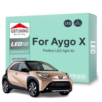 8ชิ้น C An BUS รถยนต์ในร่มหลอดไฟชุดสำหรับโตโยต้า Aygo X 2022 2023ยานพาหนะโดมลำต้นป้ายทะเบียนภายในหลอดไฟ LED ไม่มีข้อผิดพลาด