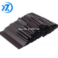 127pcs/lot Heat Shrink Tubing 7.28m 2:1 Black Tube Car Cable Sleeving Assortment Wrap Wire Kit with Polyolefin Tub Free Shipping