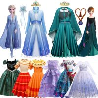 ZZOOI Frozen Girls Dress Elsa 2 Cosplay Costume Encanto Mirabel Kid Fancy Isabela Children Gowns Princess Vestidos Snow Queen Disney