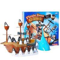 game เพนกวินตกเรือ Pirate Boat Balancing Game Board Game และเกมส์ทุบเพนกวินของเล่นสำหรับเด็กช่วยเสริมพัฒนาการเด็ก