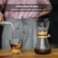 Coffee Filter Portable Stainless Steel Foldable Drip Coffee Tea Holder Funnel Baskets Easy Clean Paperless Pour Over Cup Infuser