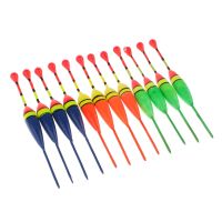 12pcs/pack Fishing Float Bobbers Set Wooden Fishing Buoy Rock Fishing  Lures  Baits