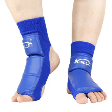 ZHENGTU 1 Pair MMA Boxing Shin Guards Ankle Support Men Women Kickboxing  Equipment Karate Protectors Sanda