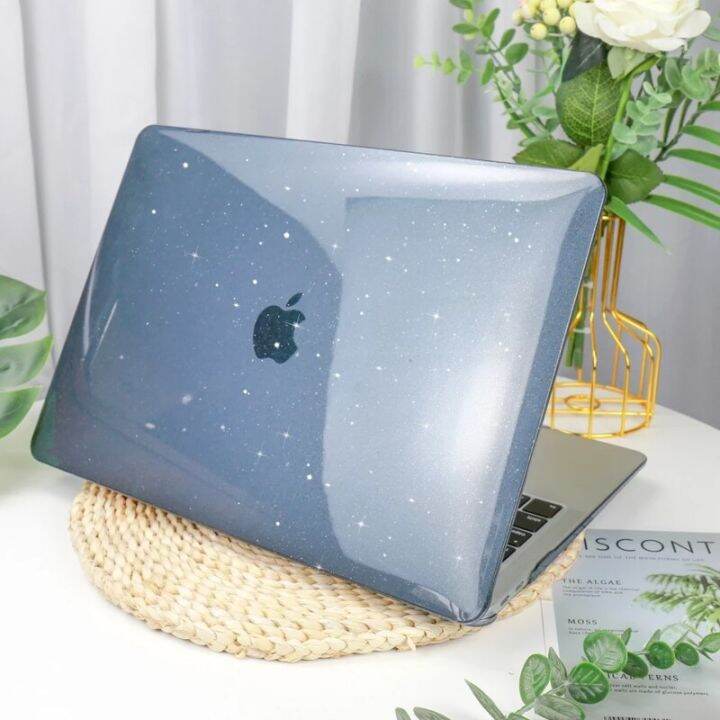 ชิป-m1กากเพชรโปร่งใสสำหรับแล็ปท็อปเคสสำหรับ-macbook-13-pro-air-retina-11-12-13-3-15-16นิ้วอุปกรณ์เสริม-a1990-a2159-a2338