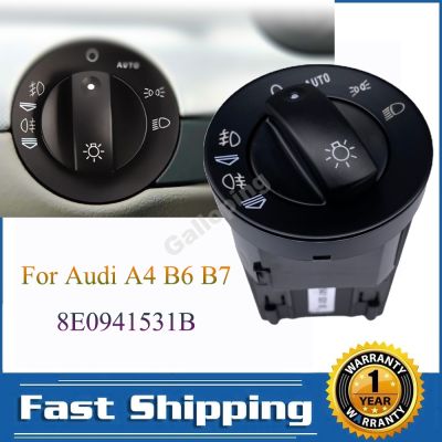 new prodects coming Car Accessories for Audi A4 8E B6 B7 2002 2003 2004 2005 Head Light Control Switch Auto Fog Light Replacement Parts 8E0941531B