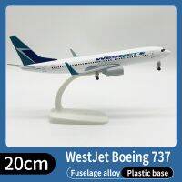 แบบจำลองเครื่องบินโลหะ20ซม. 1:400 B737แคนาดาวัสดุโลหะผสมจำลองพร้อมของเล่นเด็กชายของขวัญเครื่องประดับล้ออุปกรณ์ลงจอด