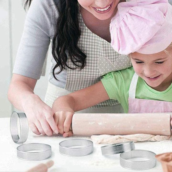 8cm-stainless-steel-tart-ring-heat-resistant-perforated-cake-mousse-ring-round-ring-baking-doughnut-tools