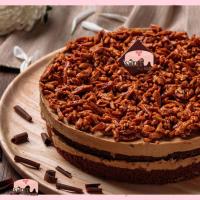 ? MOCHA ALMOND CAKE เค้กกาแฟ เนื้อนิ่ม สลับชั้นและแต่งหน้าด้วยครีมกาแฟ และอัลมอนด์ ส่งด่วนในวันด้วย Lalamove เค้กวันเกิด