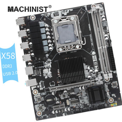 MACHINIST X58 Motherboard LGA 1366 Support DDR3 ECCNON-ECC RAM and In Xeon LGA1366 Processor AMD RX Series Spell X58V1608