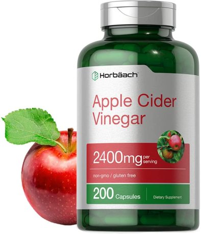 Horbaach giấm táo apple cider vinegar 2400mg 200 viên mẫu mới 1