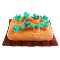 1 PCS Pet Snuffle Mat for Dogs Stuffed Carrot Plush Feeding Snuffle Mat for Smell Training