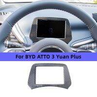 For BYD ATTO 3 Yuan Plus Instrument Display Trim Cover ABS Carbon Fiber Style Car Inteiror Sticker