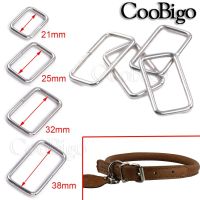 【CW】﹊  10pcs Metal Adjustable Rectangle Buckle Slider O D for Pets Collar Accessories