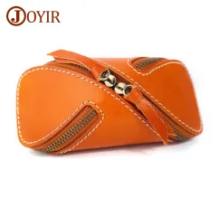 Joyir's Genuine Leather Housekeeper Keychain Zipper Wallets