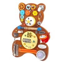 For 1-3 Years Busy Board Wooden Montessori Intelligence Develop Toddlers Toys Activity Learning Game Kids Baby Child Busyboard