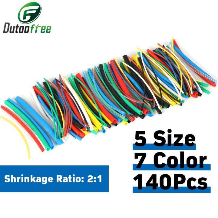 yf-140pcs-car-electrical-cable-tube-kits-shrink-tubing-wrap-sleeve-assorted-7color-mixed-color-sleeving-wire