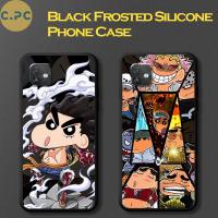 C.PC One Piece X Crayon Shin-chan เคส Wiko Y82 เคสซิลิโคนสีดำ Frosted การออกแบบใหม่เดิม 2022 สำหรับเด็กชายและเด็กหญิงกล้องป้องกันเต็มรูปแบบซิลิโคนอ่อนนุ่มกันกระแทก Cover