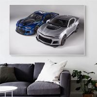 Chevrolet Tuned Camaro Muscle Racing Vehicle ภาพวาดผ้าใบโปสเตอร์และภาพพิมพ์ Wall Modern Art สำหรับ Room Home Cuadros Decor