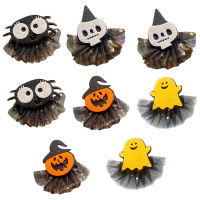 8-piece Halloween hairpin spider+skull+pumpkin+ghost Halloween headdress