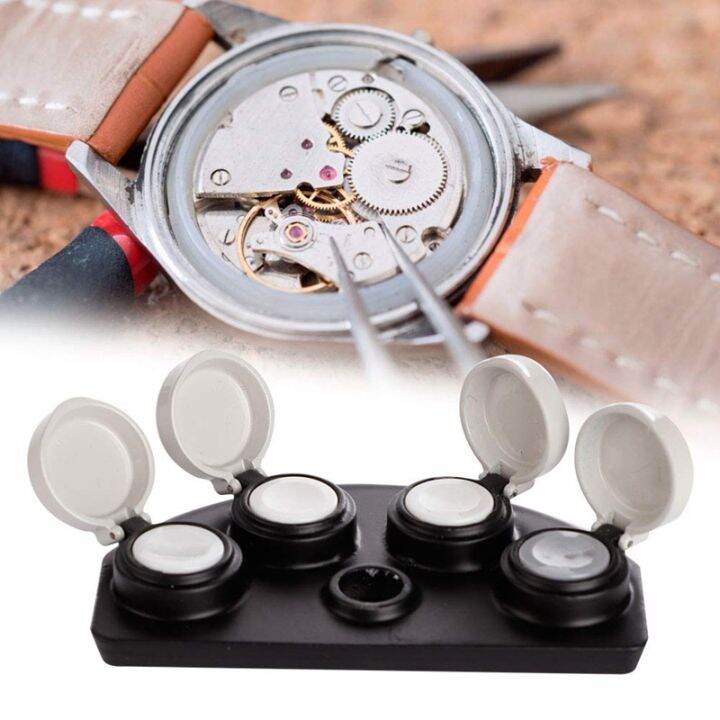 watch-repairing-accessory-metal-material-watch-oiler-dish-anti-dust-easy-to-clean-for-storing-watch-oil-with-cover