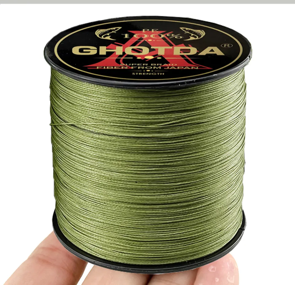 GHOTDA 100M 4 Strands 10-80LB Braided Fishing Line PE Multilament Braid  Lines wire Smoother Floating