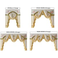 【HOT】◎✽☌ European Luxury Swag Valance With Tassel Beads Fringe Trim for Room Rod Curtain Drapes Decoration