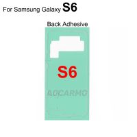 Aocarmo ที่คลุมด้านหลังสติกเกอร์ติดเทปกาวติดกรอบประตูจอ LCD ติดด้านหลังเลนส์กล้องถ่ายรูปแบตเตอรี่สำหรับเปลี่ยน G920 Samsung Galaxy S6