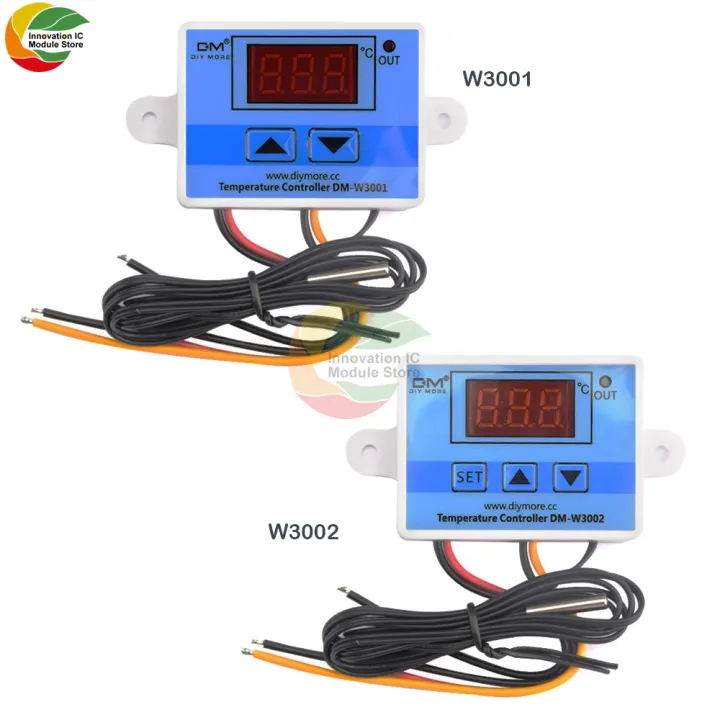DM W3001/DM W3002 Microcomputer Digital Display LED Thermostat AC 110 ...
