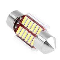 【 SALE】1Pc 31Mm 4014 12SMD C5W ไฟ LED Canbus Festoon โคมไฟทรงโดมป้ายทะเบียนรถยนต์ Light