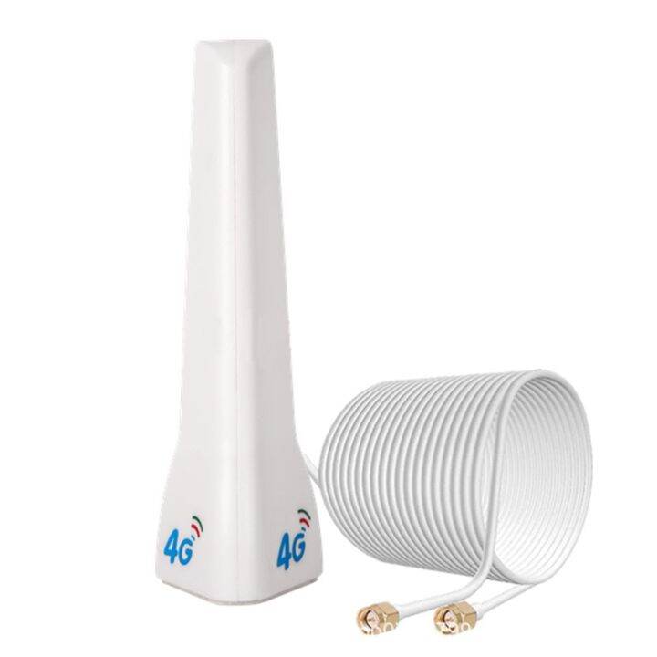 4G LTE External Antenna Indoor Aerial 29Dbi SMA Male CRC9 TS9 Connector With Dual 2M Meter