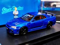 โมเดลรถR34 1/64 โมเดลรถ stance hunter Model Nissan Skyline R34 GT-R Nismo Z-tune 1:64 โมเดลรถของขวัญ ราคา