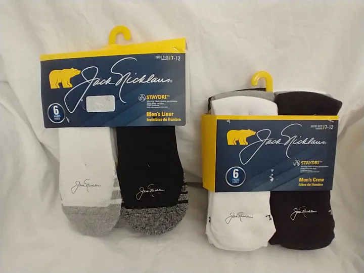 Jack Nicklaus Socks 6Pack Liner or Crew NewUSA Lazada PH