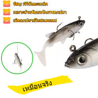 [COD][เหยื่อปลอม]8.5 ซม. เหมือนจริงเหยื่อตกปลานุ่มเหยื่อล่อด้วยตะขอเสียงแหลม