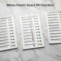 Daily Task Planning Board Portable Plastic Memo Checklist Board Detachable Reusable Memo Checklist List Maker Note Stationery