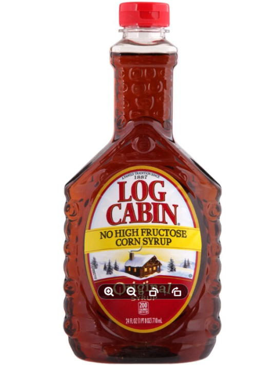 พร้อมส่ง-log-cabin-syrup-น้ำเชื่อมสำหรับราดเพนเค้ก-710ml