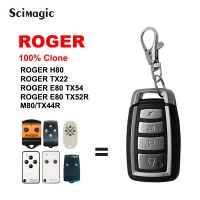 2023 latest ROGER H80 TX22 E80 TX54R TX52R ที่เปิดประตูโรงรถ 433.92MHz รีโมทคอนโทรลรหัสคงที่