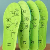 【cw】 2pcs Massage Acupoints Foot Insoles Soft Breathable Cushion Inserts Sweat-Absorbing Deodorant Shoe Accessories 【hot】