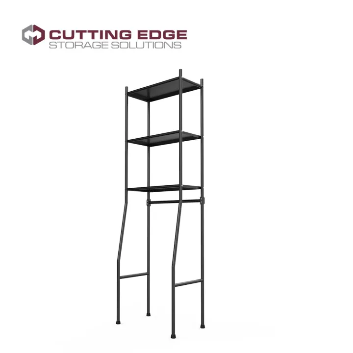 Cutting Edge Storage Solutions Overthe Toilet Storage Rack Flat Black