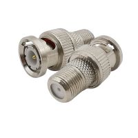 HVJ-10/5/2/1pcs Bnc Male Plug To F Female Jack Adapter Rf Coaxial Connector Bnc - F-type Coupler Adapters For Cctv Camera