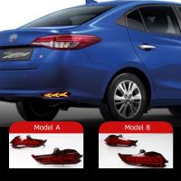 ไฟ Bemper Belakang Led รถยนต์ Toyota Yaris 2018สำหรับรถยนต์2ชิ้นไฟวิ่งด้านหลังไฟขับรถไฟวิ่งไฟเบรค