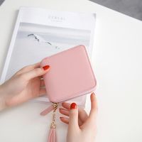 Mini Wallet Women PU Leather Holder Square Zip Short Wallet