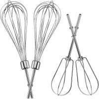 W10490648 KHM2B เครื่องผสมมือบีตเตอร์เทอร์โบ (2แพ็ค) &amp; KHMPW สแตนเลส Pro Whisk(2แพ็ค)-เข้ากันได้กับ Kichenaid