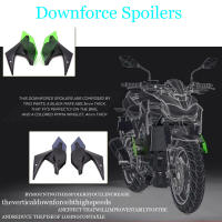 Sandi สำหรับ Kawasaki Z900 Z 900 2017 2018 2019ชิ้นส่วนรถจักรยานยนต์ Side Downforce Naked Spoilers ปีกคงที่ Winglet Fairing Wing Deflectors