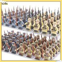 VJDA 24pcs ของขวัญคริสต์มาส รถถังสนามรบ แอ็คชั่นฟิกเกอร์ การก่อสร้างตึก ชุดสร้างโมเดล Playset ทหาร โมเดลทหาร