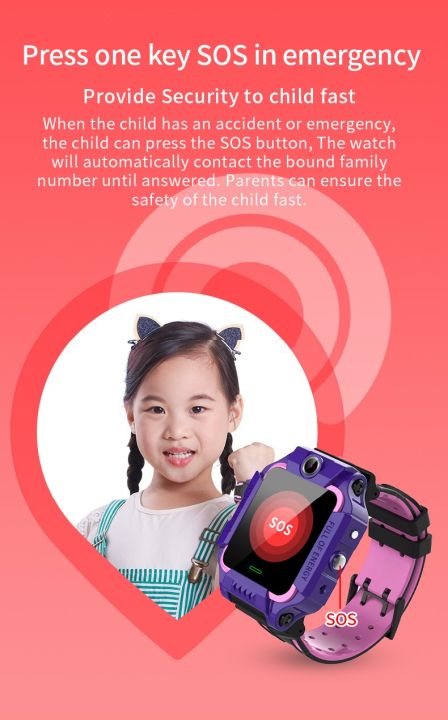 สมาร์ทวอท์ชใหม่สำหรับเด็กซิมการ์ดนาฬิกาอัจฉริยะสำหรับเด็ก-sos-lbs-โทรศัพท์กล้องโทรคุยด้วยเสียงกันน้ำภาพเด็กหญิงเด็กชายของขวัญ-j116-q19