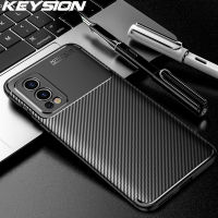 【 Cw】keysion เคสกันกระแทกสำหรับ Oneplus Nord 2 5G คาร์บอนไฟเบอร์ซิลิโคนศัพท์ฝาหลังสำหรับ Oneplus Nord CE 5G N100 1 N200