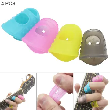 Guitar Fingertip Protectors Silicone Finger Guards Anti-Slip