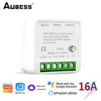 [HOT GELLXKOWOIGHIO 527] 16A Tuya MINI Wifi Switch 2 Way DIY รีเลย์ Smart Life APP รีโมทคอนโทรลไร้สาย Smart Home สำหรับ Alexa Google Home Yandex Alice