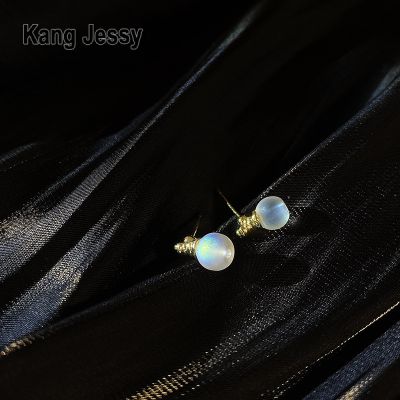 Kang Jessy s925 ต่างหูหลอดไฟขนาดเล็กสีสันสดใสเข็มเงินผู้หญิง ins ต่างหูมีสไตล์เรียบง่ายน่ารักต่างหูฮิตในเน็ต