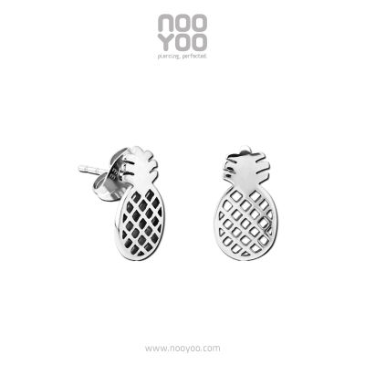 NooYoo ต่างหูสำหรับผิวแพ้ง่าย PINEAPPLE Surgical Steel